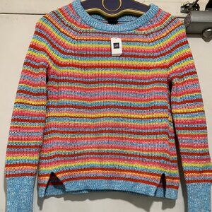 NEW GAP KNITTED COTTON STRIPED SWEATERS SIZE S